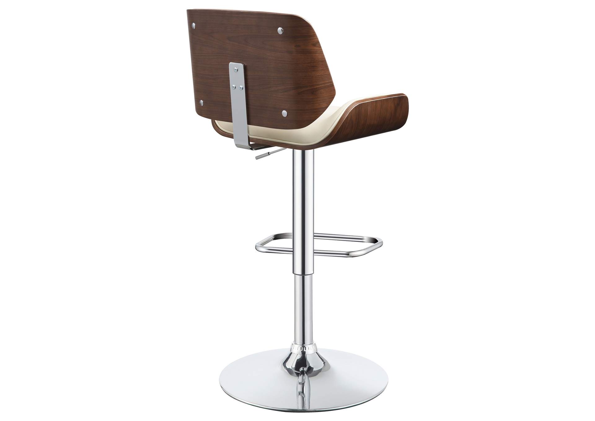 Folsom Upholstered Adjustable Bar Stool Ecru and Chrome,Coaster Furniture