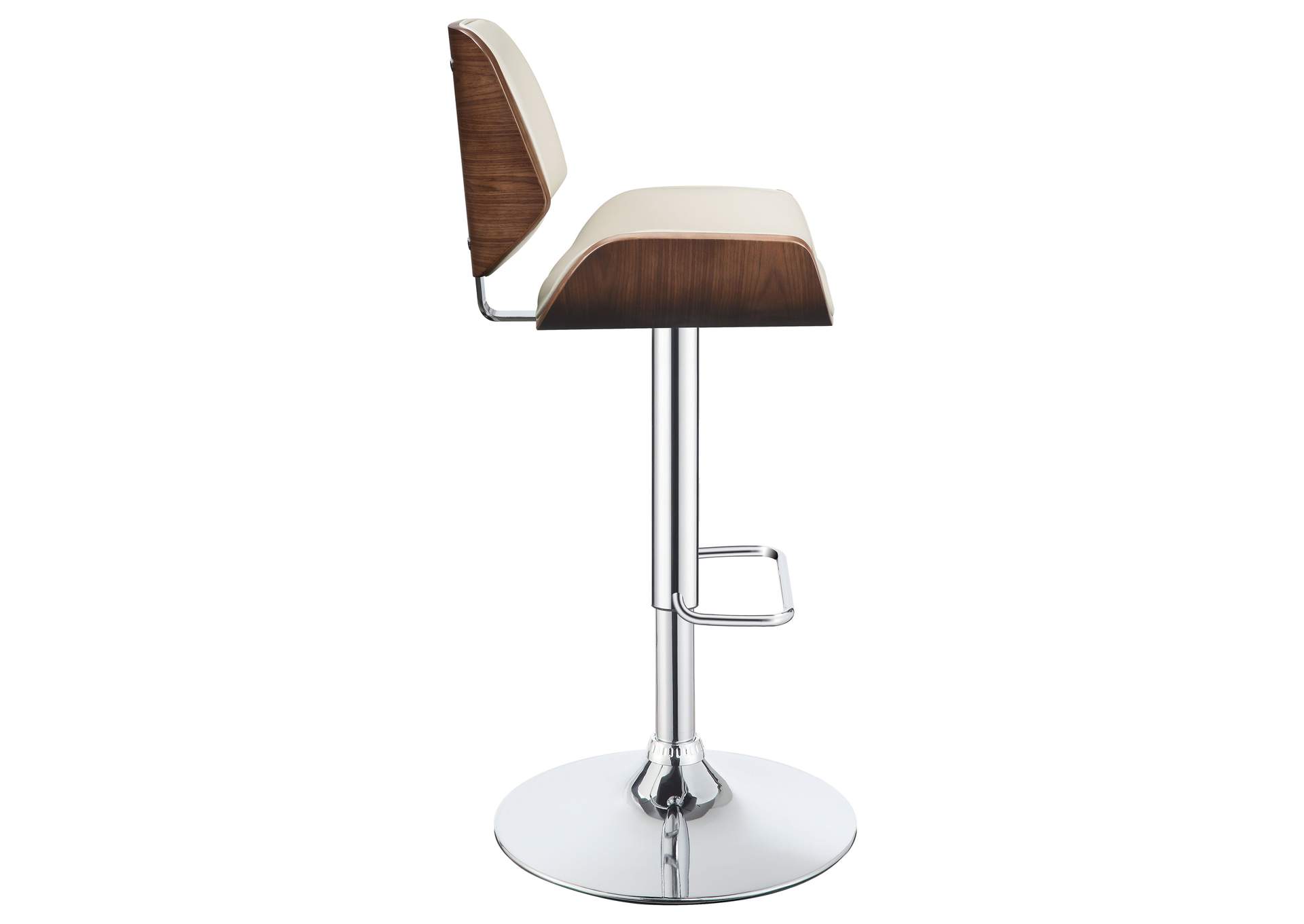 Folsom Upholstered Adjustable Bar Stool Ecru and Chrome,Coaster Furniture