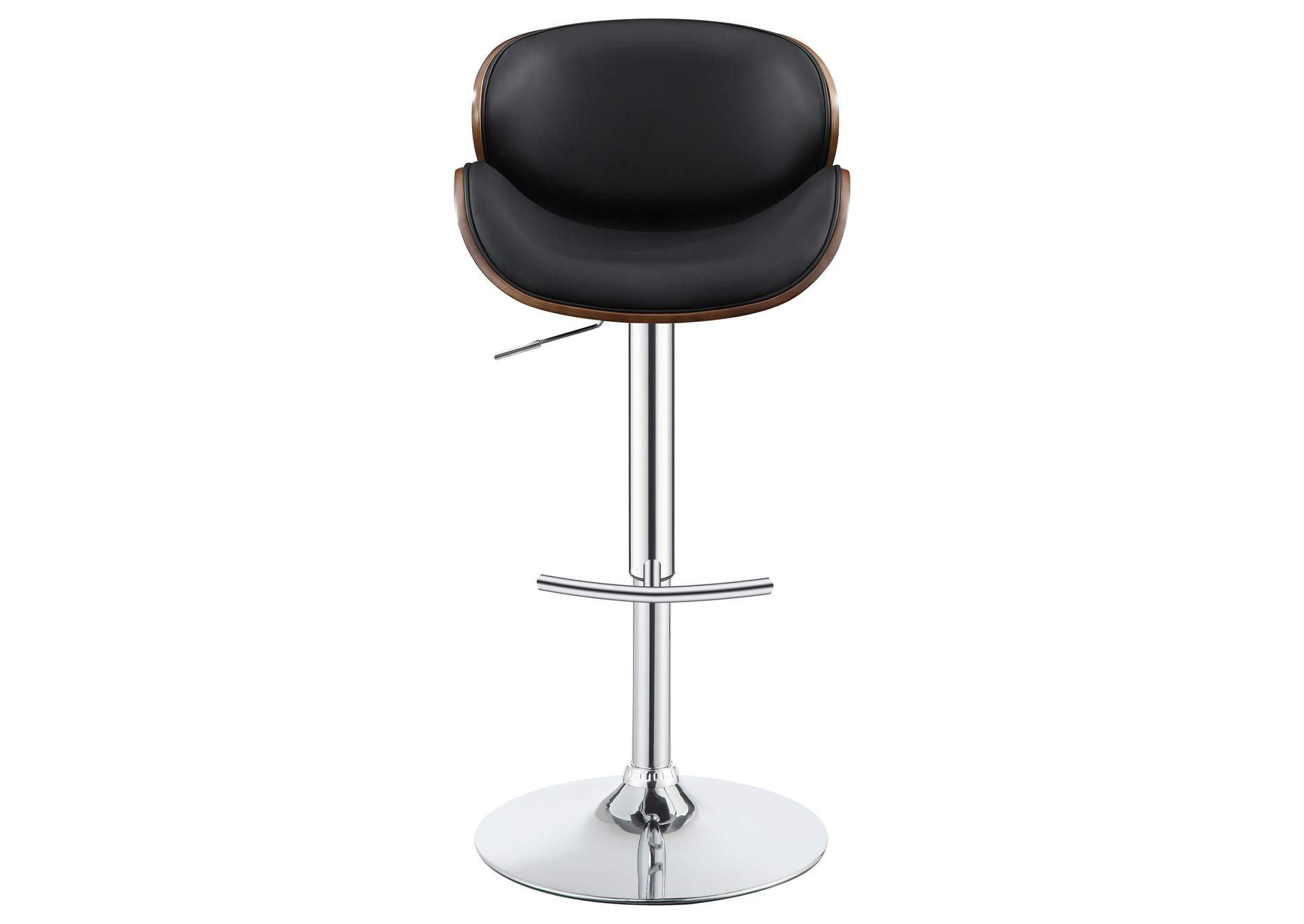 Harris Adjustable Bar Stool Black and Chrome,Coaster Furniture