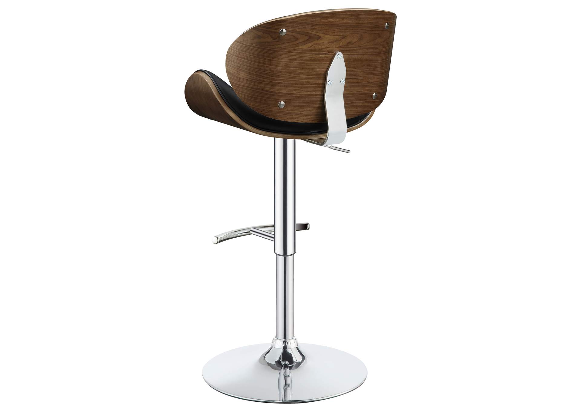 Harris Adjustable Bar Stool Black and Chrome,Coaster Furniture