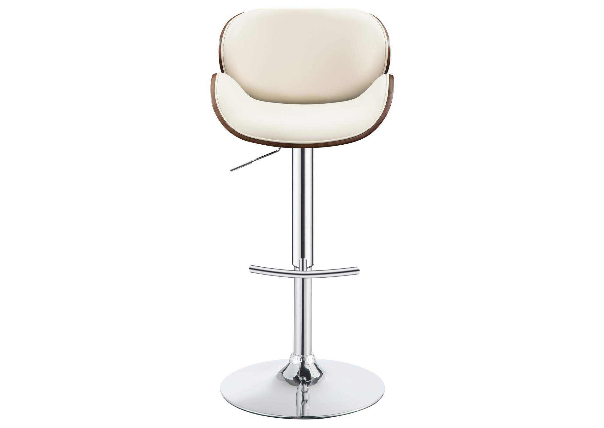 Harris Adjustable Bar Stool Ecru and Chrome,Coaster Furniture