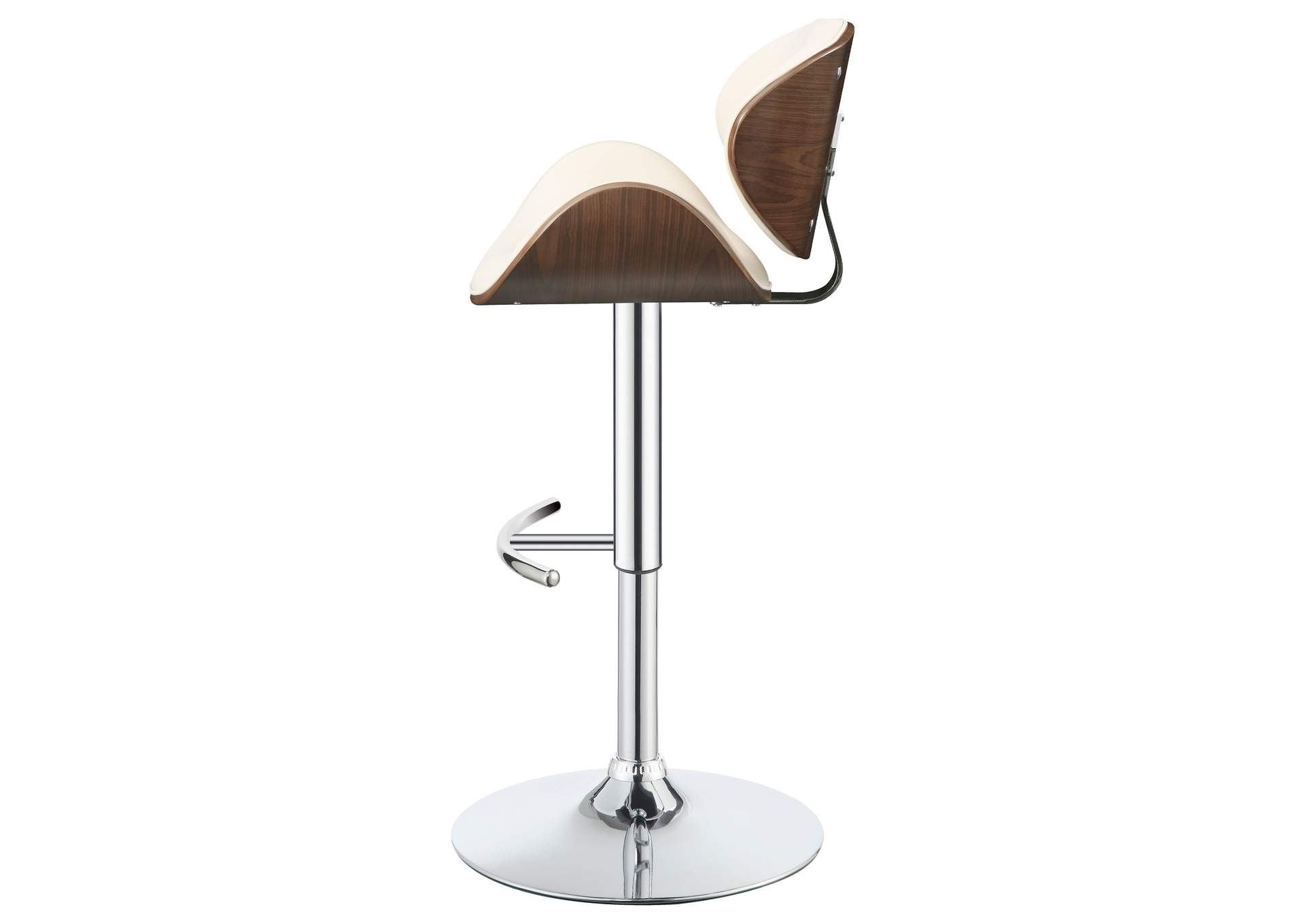 Harris Adjustable Bar Stool Ecru and Chrome,Coaster Furniture