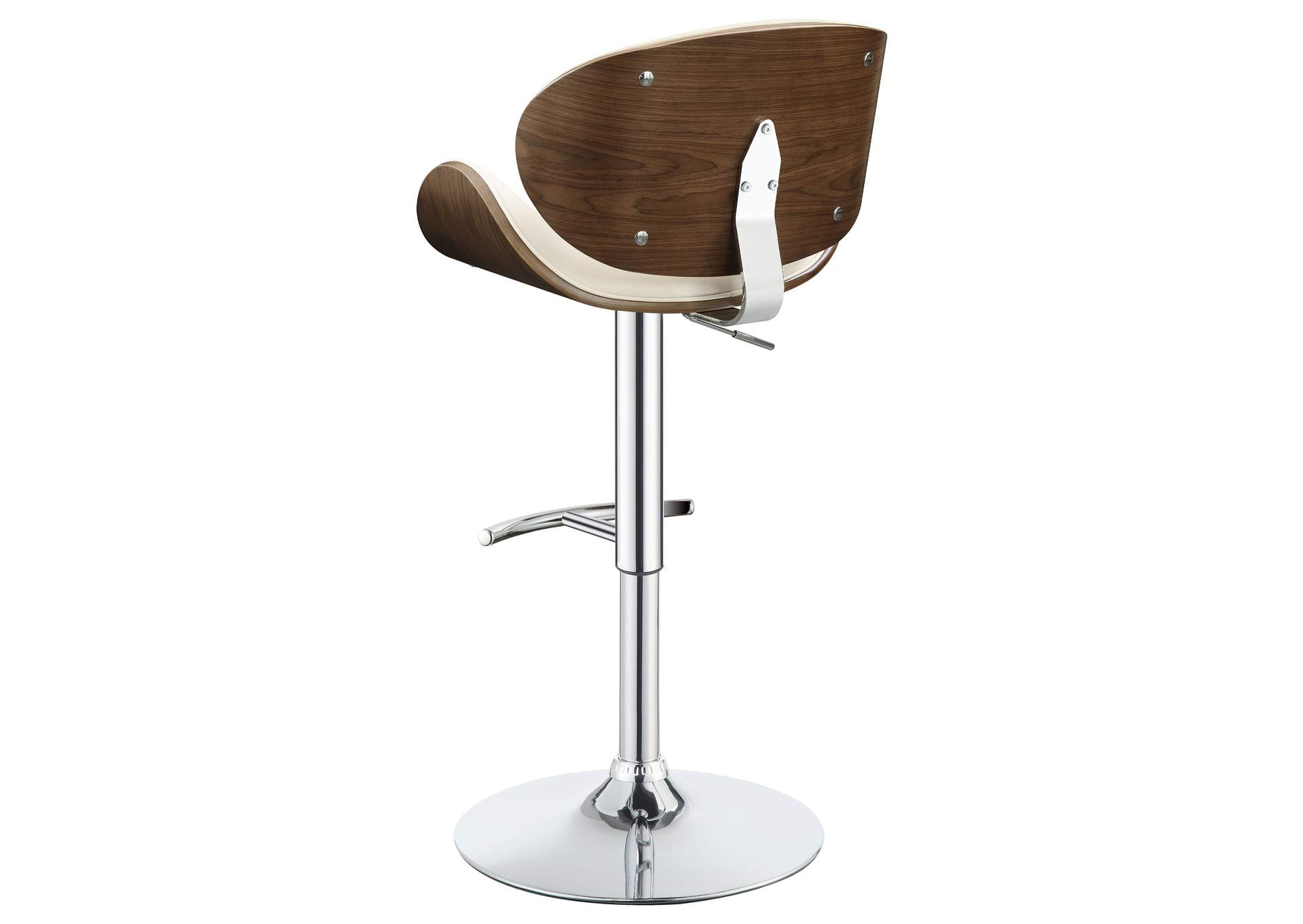 Harris Adjustable Bar Stool Ecru and Chrome,Coaster Furniture