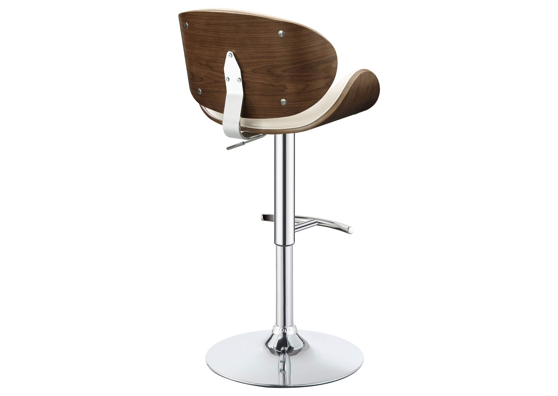 Harris Adjustable Bar Stool Ecru and Chrome,Coaster Furniture