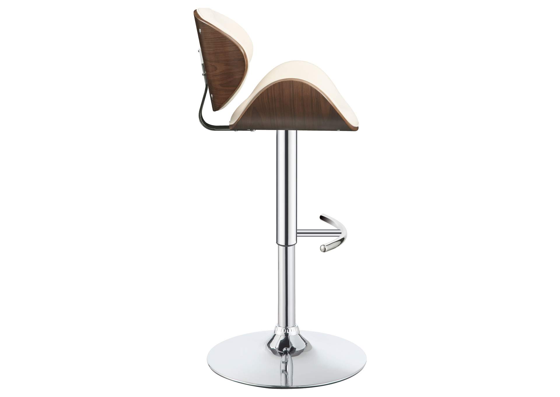 Harris Adjustable Bar Stool Ecru and Chrome,Coaster Furniture