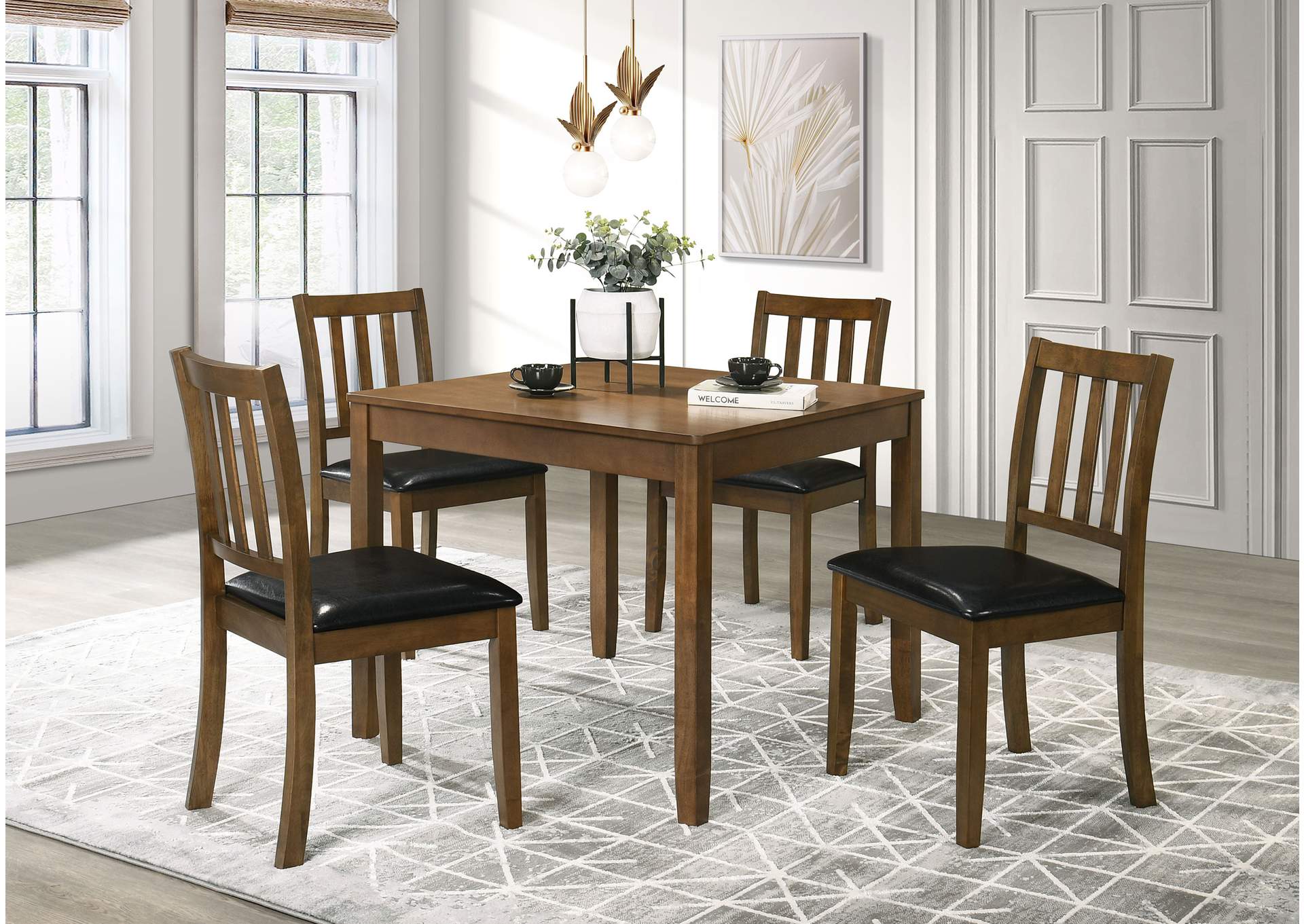 5 PC DINING SET,Coaster Furniture