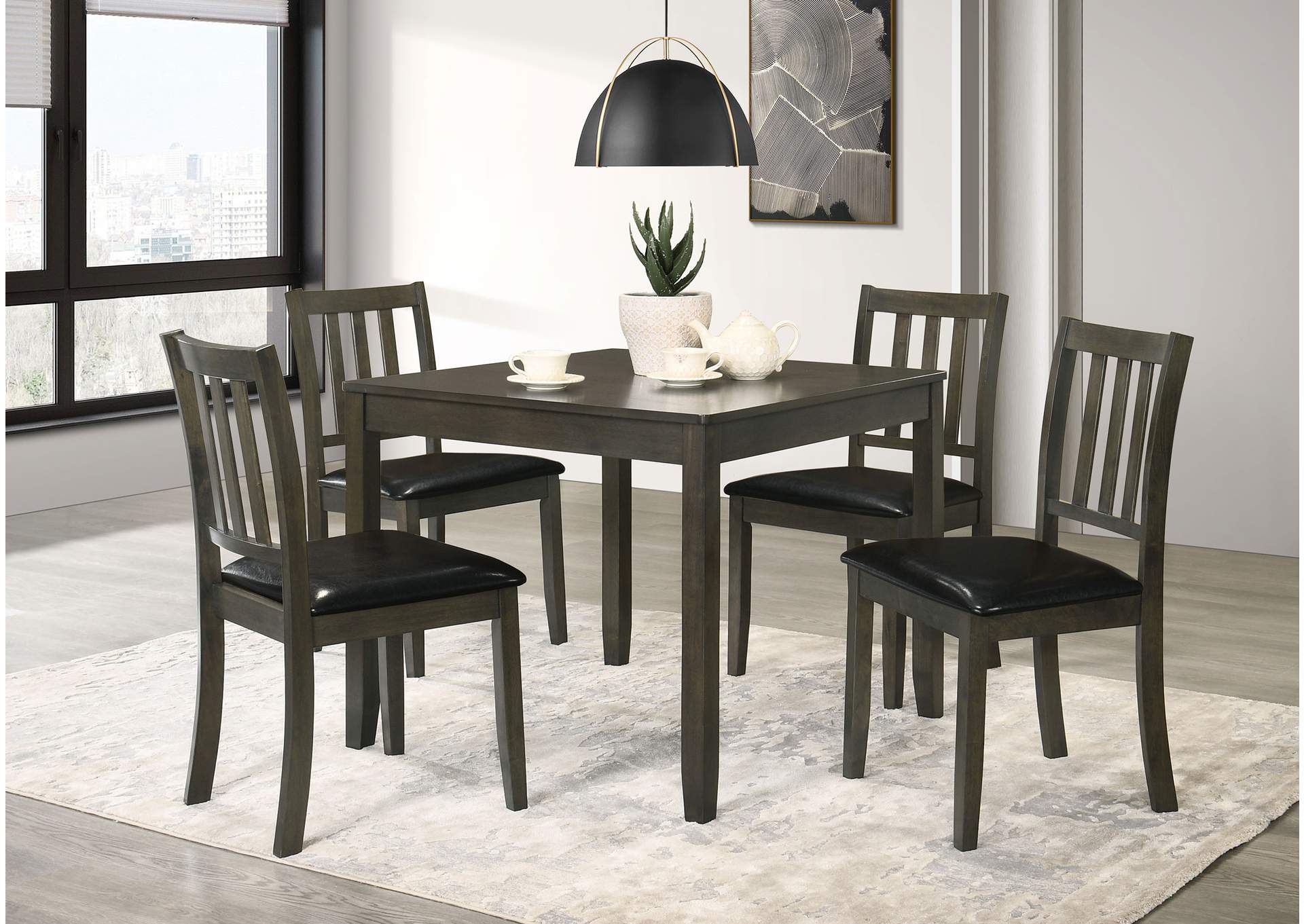 5 PC DINING SET,Coaster Furniture