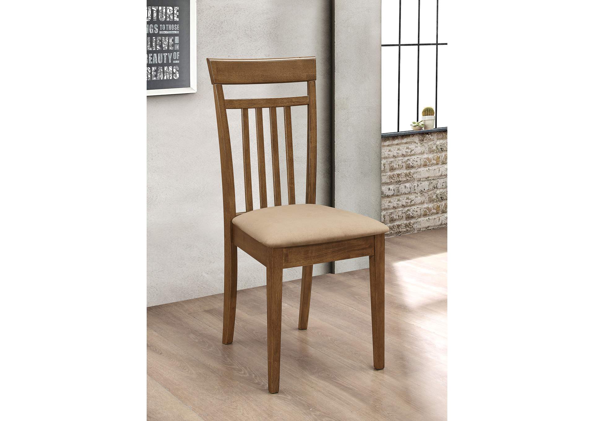 Robles 5-piece Dining Set Chestnut and Tan,Coaster Furniture