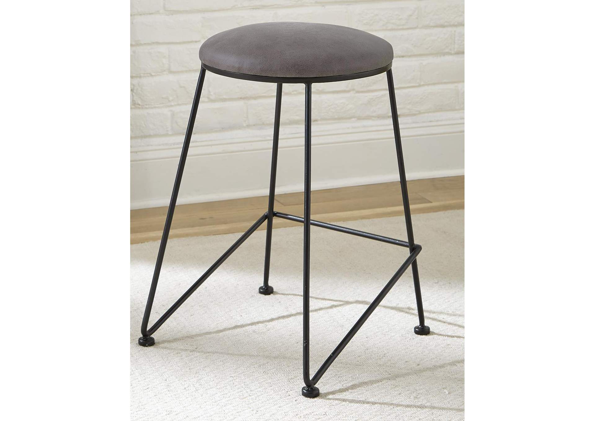 Grey & Black Counter Height Stool (Set of 2),Coaster Furniture