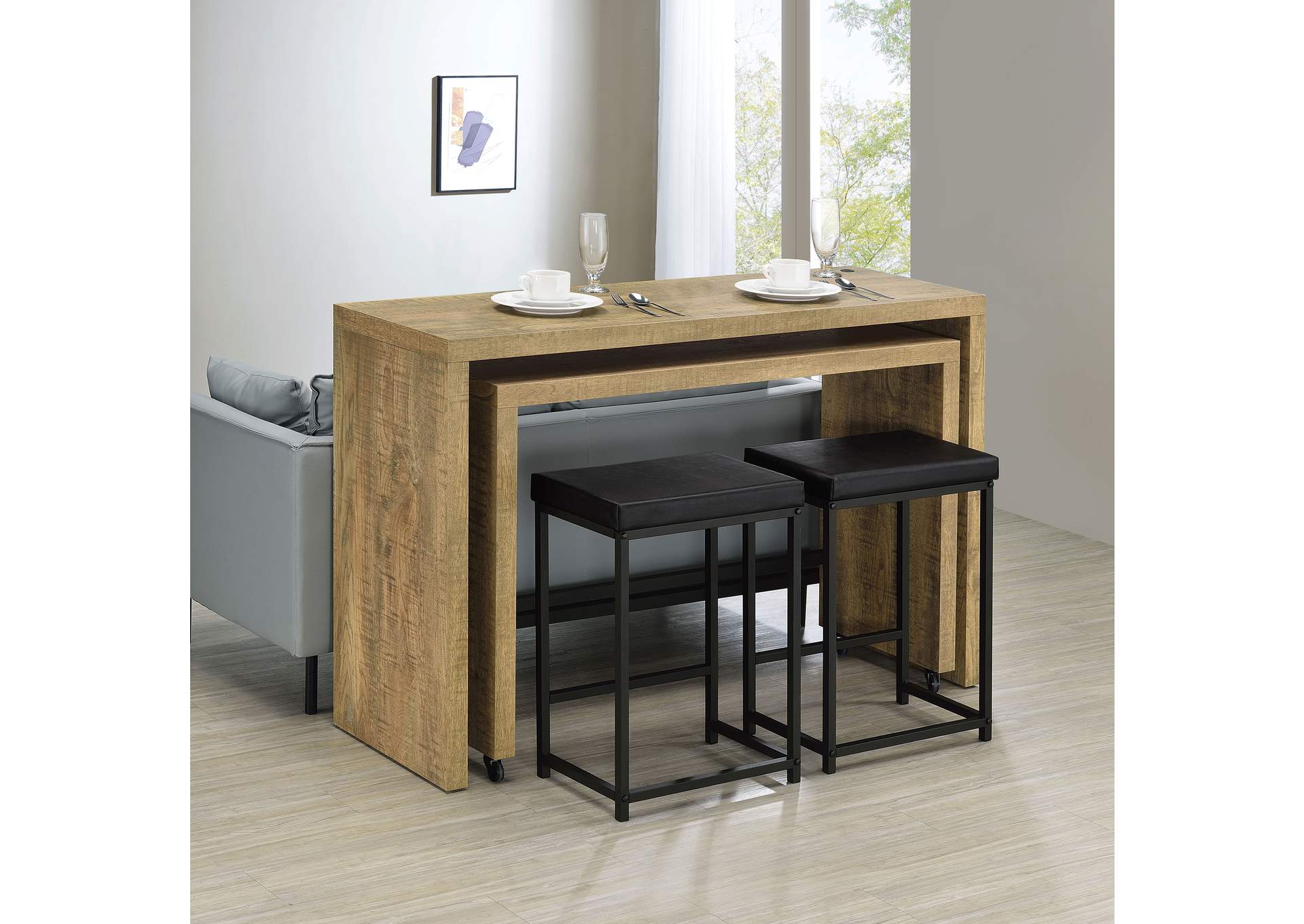 4 PC COUNTER HT DINING SET,Coaster Furniture