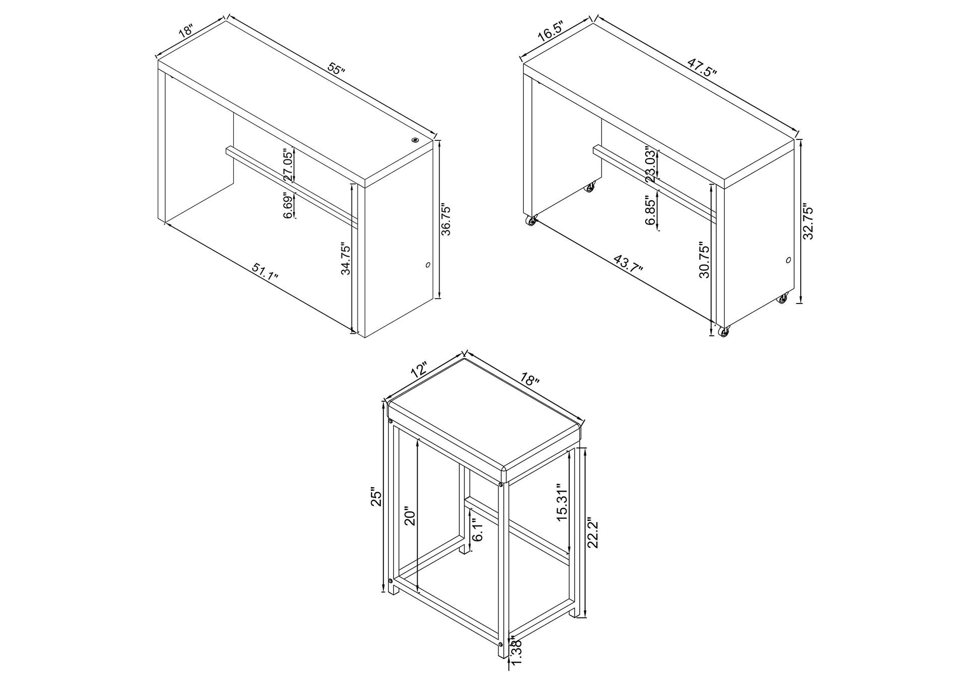 4 PC COUNTER HT DINING SET,Coaster Furniture