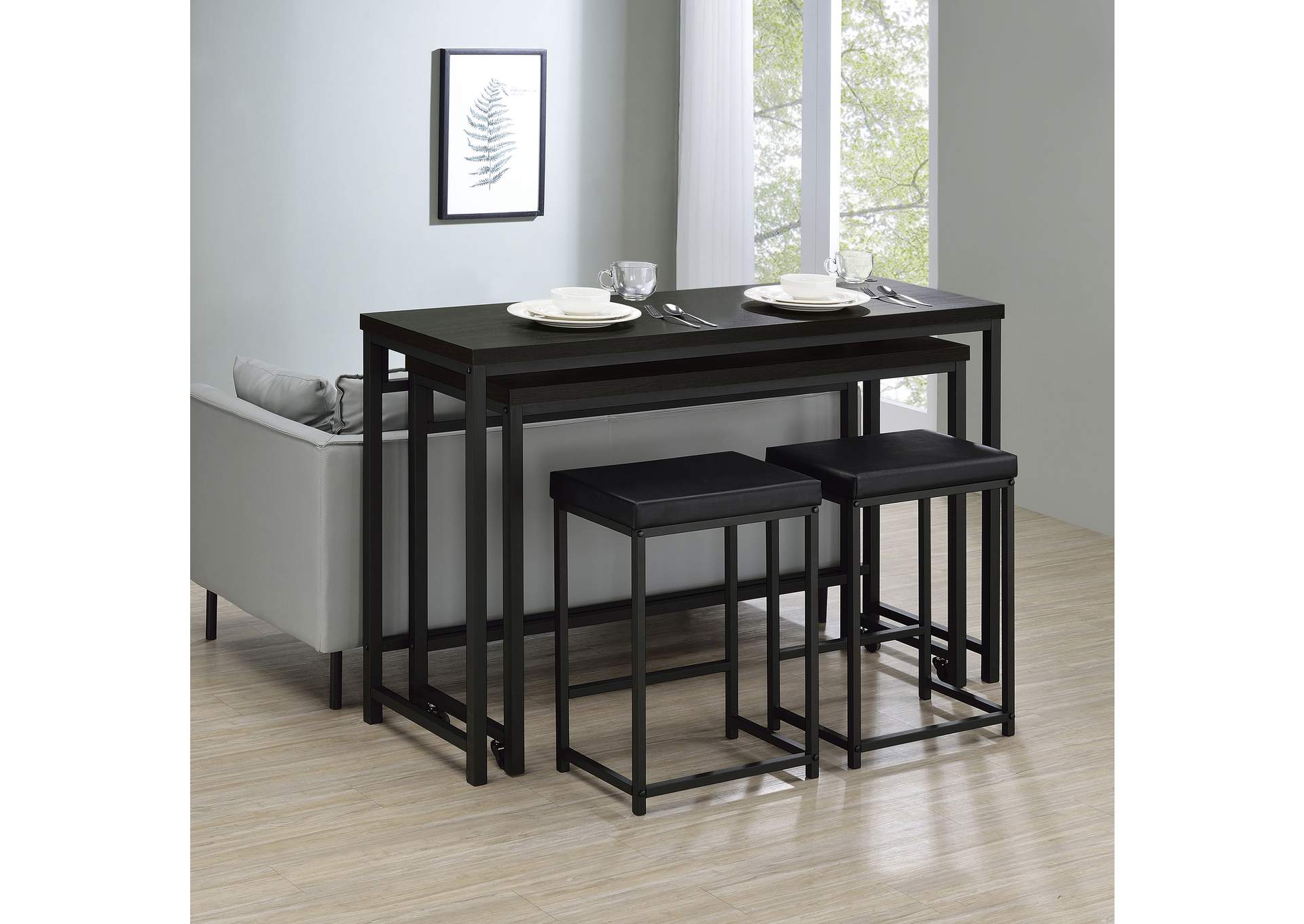 4 PC COUNTER HT DINING SET,Coaster Furniture