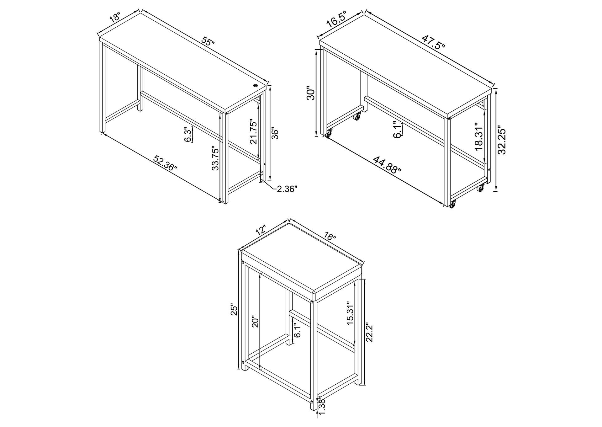 4 PC COUNTER HT DINING SET,Coaster Furniture