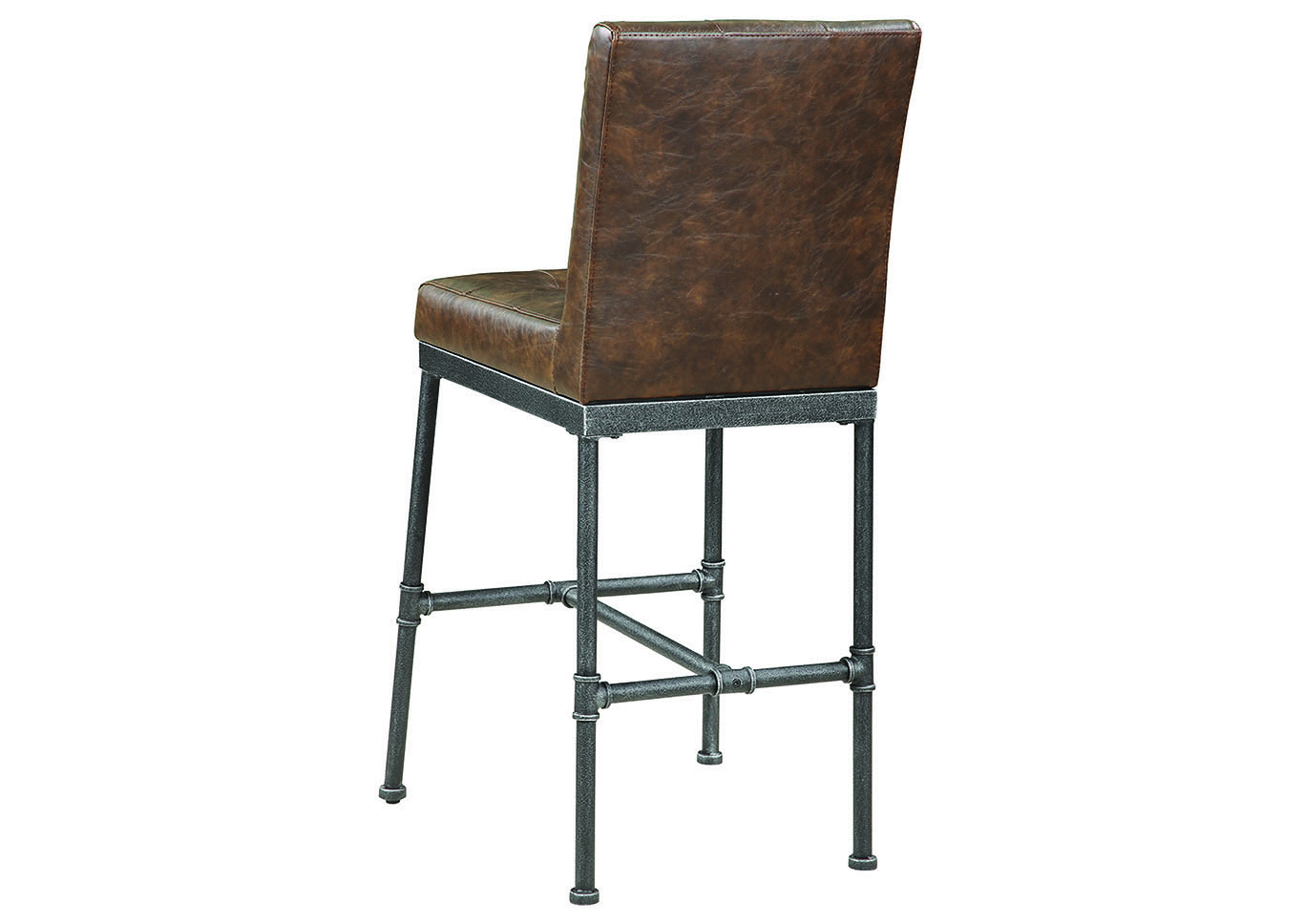 Dark Brown/Antique Black Upholstered Bar Stool (Set of 2),Coaster Furniture