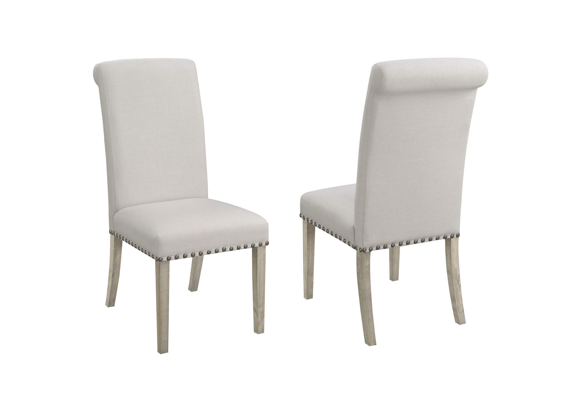 Salem Upholstered Side Chairs Rustic Smoke and Grey (Set of 2),Coaster Furniture