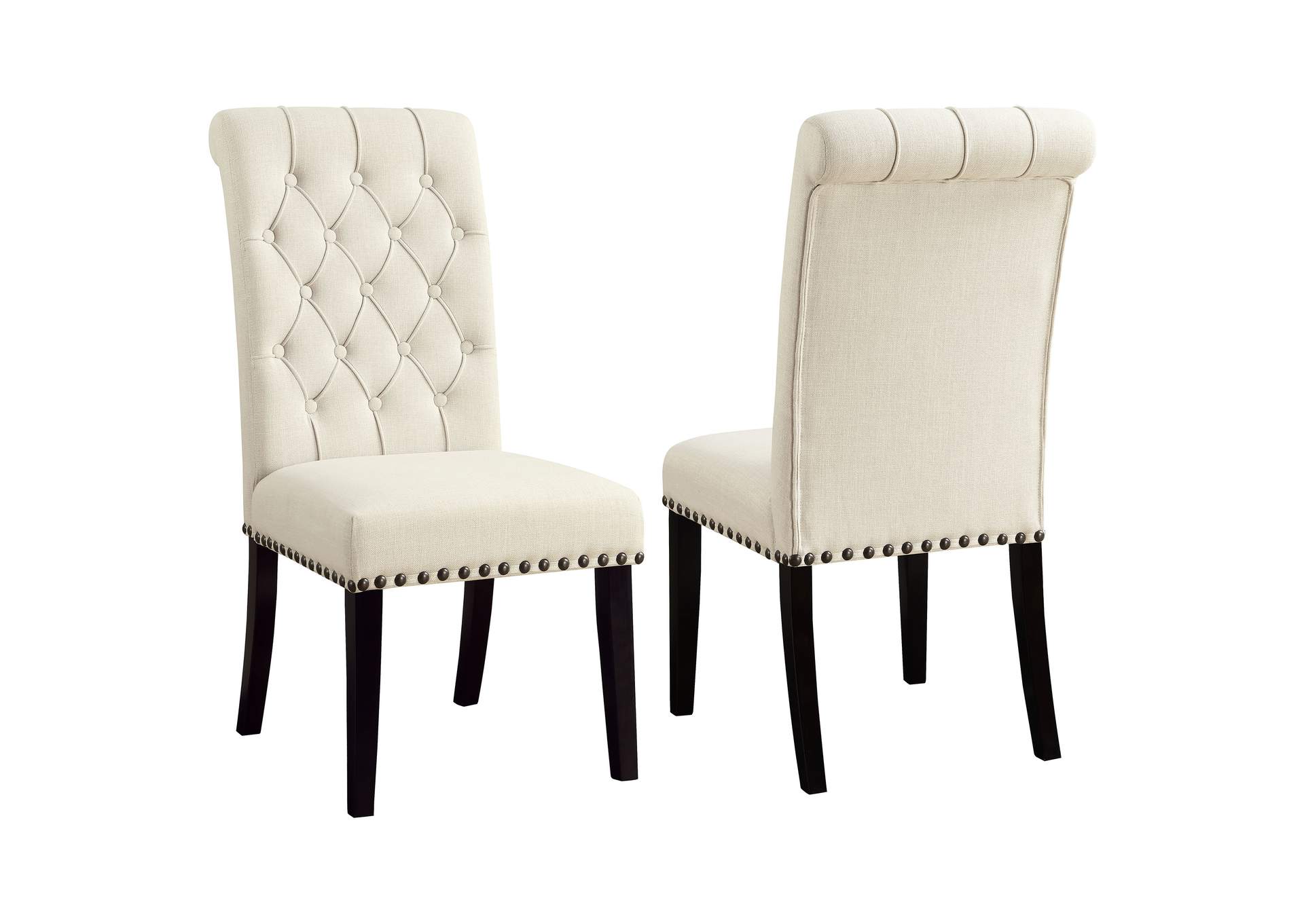 Mapleton Tufted Back Upholstered Side Chairs Beige (Set of 2),Coaster Furniture