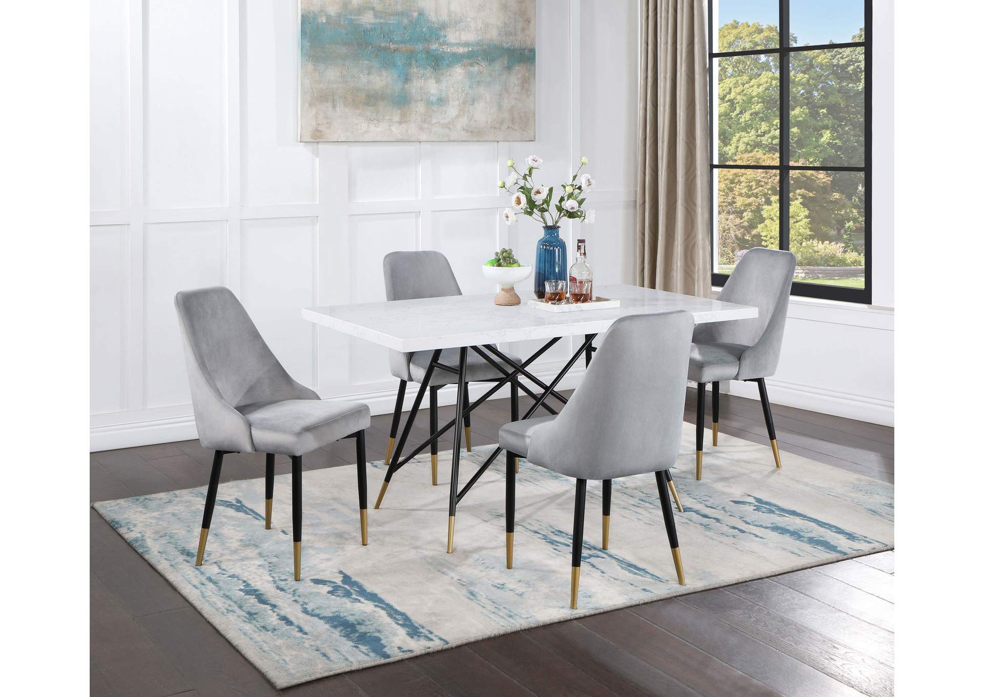 DINING TABLE 5 PC SET,Coaster Furniture