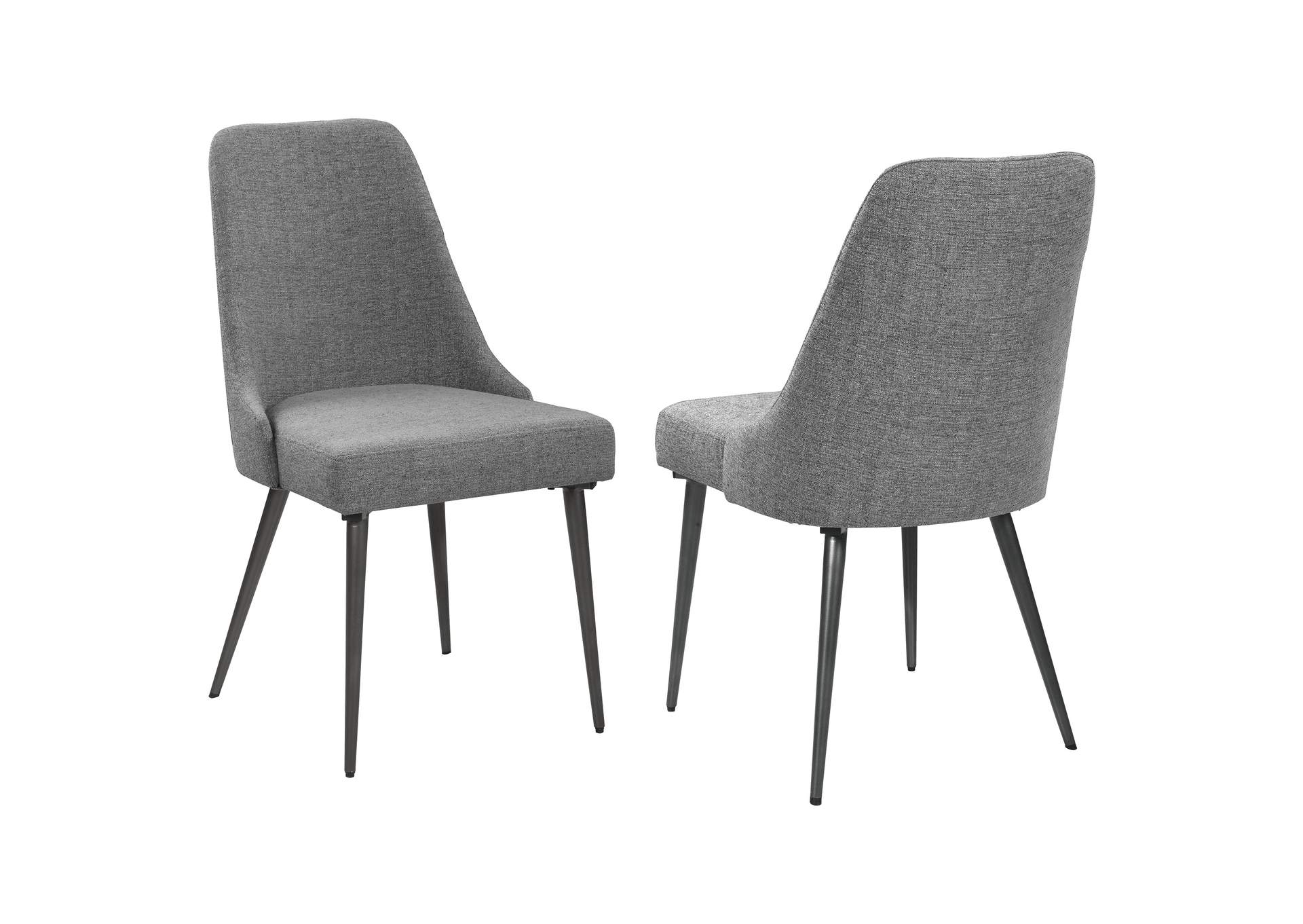 Alan Upholstered Dining Chairs Grey (Set of 2),Coaster Furniture