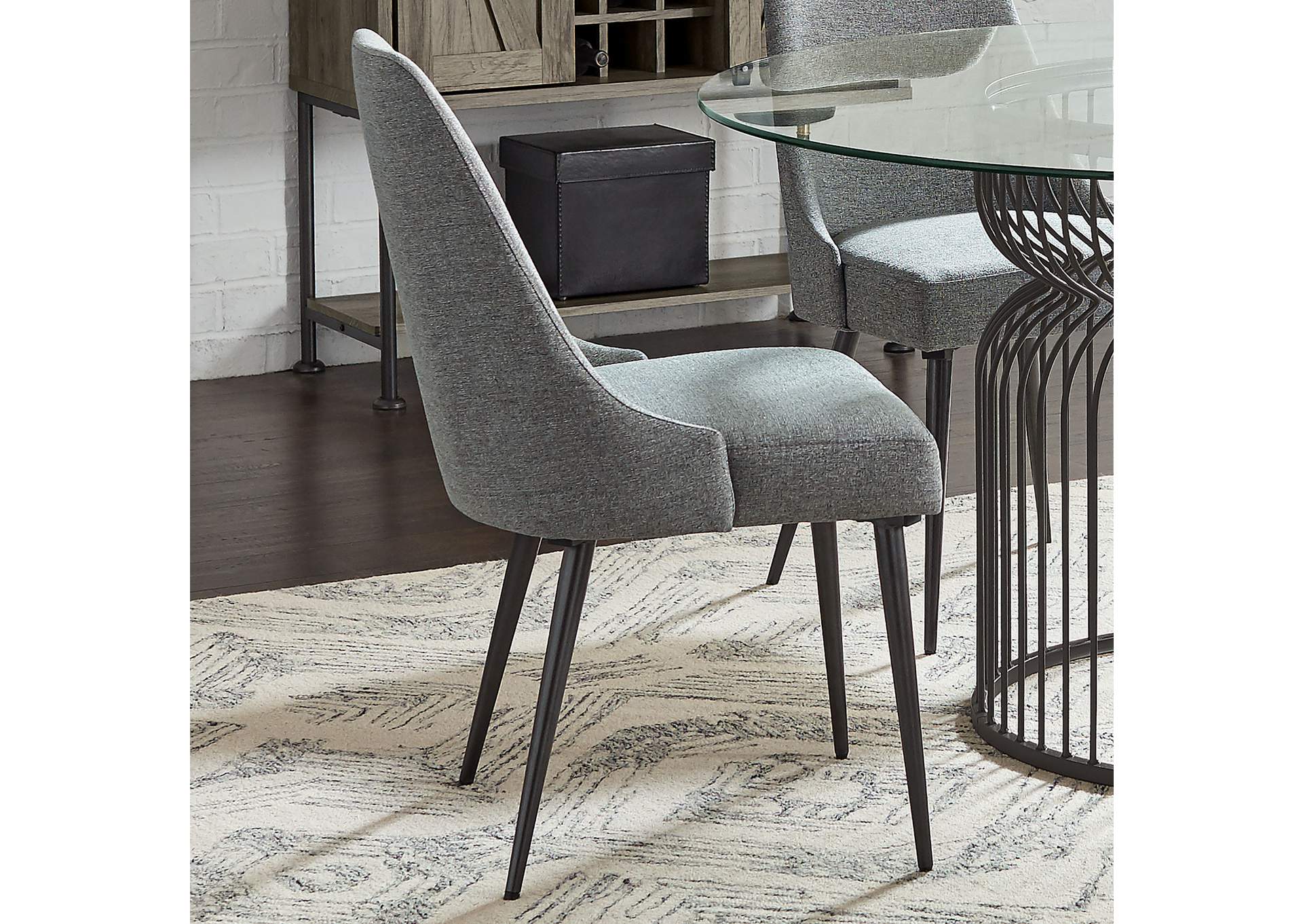 Alan Upholstered Dining Chairs Grey (Set of 2),Coaster Furniture