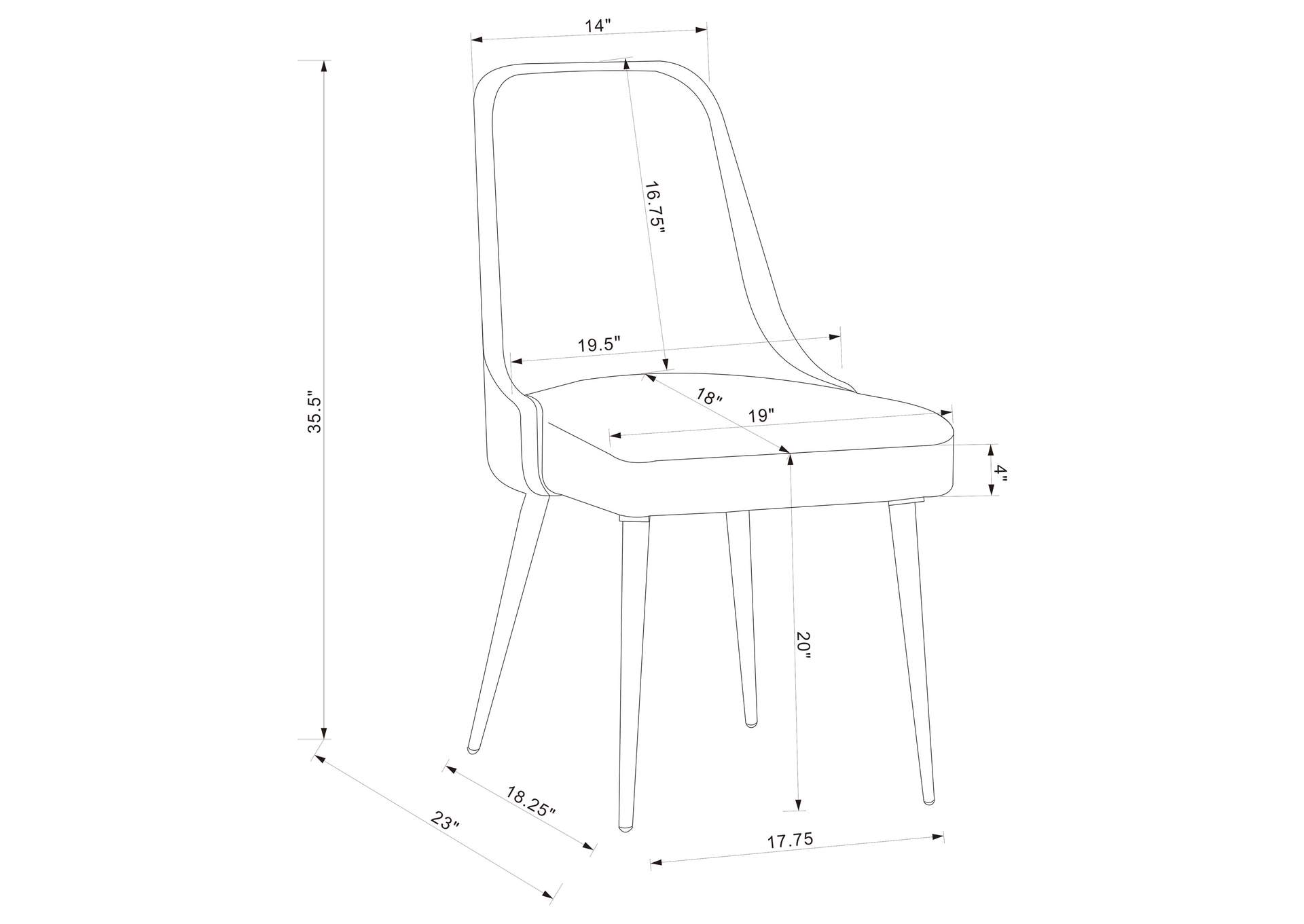 Alan Upholstered Dining Chairs Grey (Set of 2),Coaster Furniture