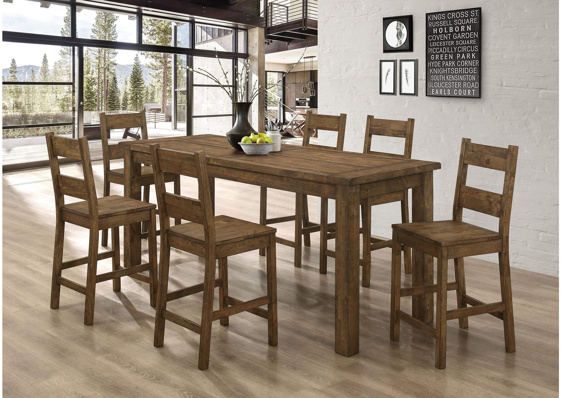 COUNTER HT TABLE 7 PC SET,Coaster Furniture