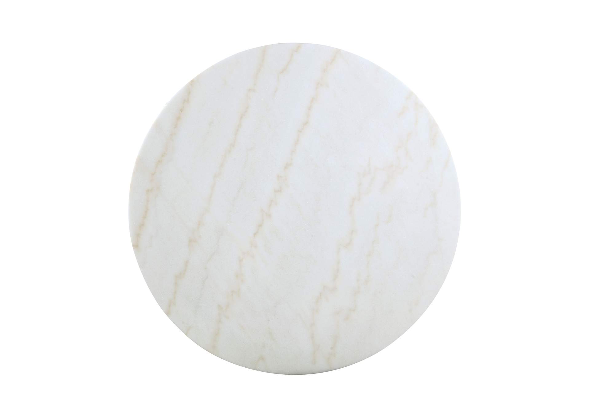 Kella Round Dining Table Natural Marble and Gold,Coaster Furniture