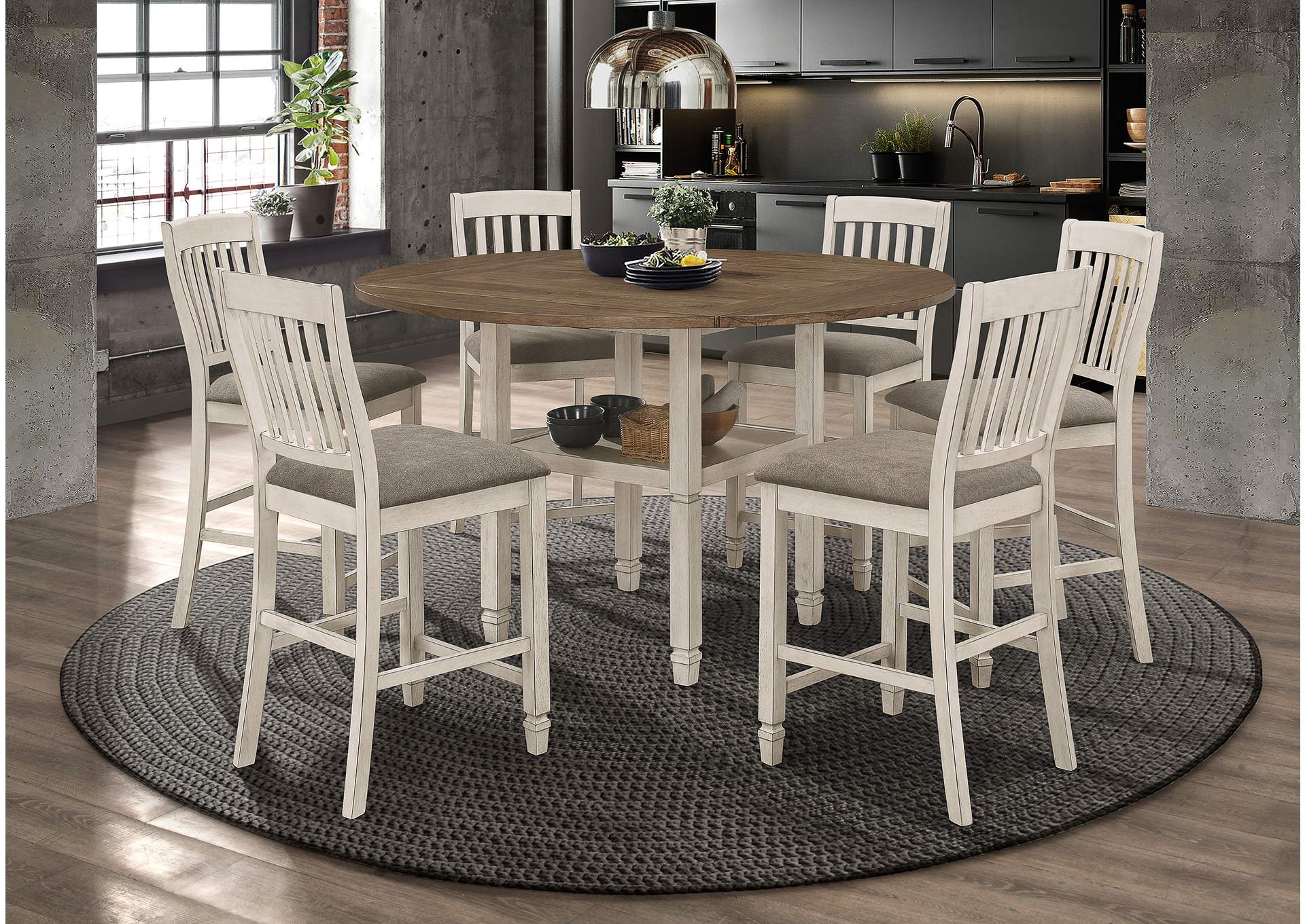 COUNTER HT TABLE 7 PC SET,Coaster Furniture