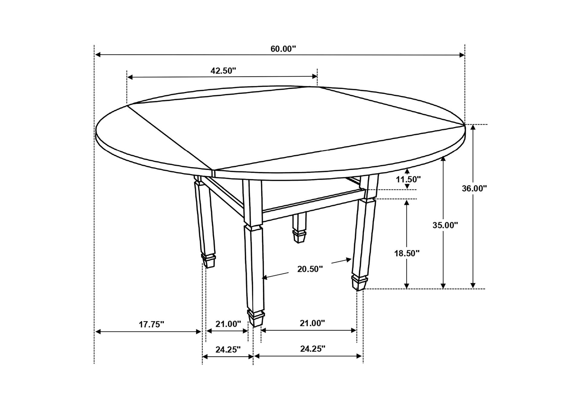 COUNTER HT TABLE 7 PC SET,Coaster Furniture