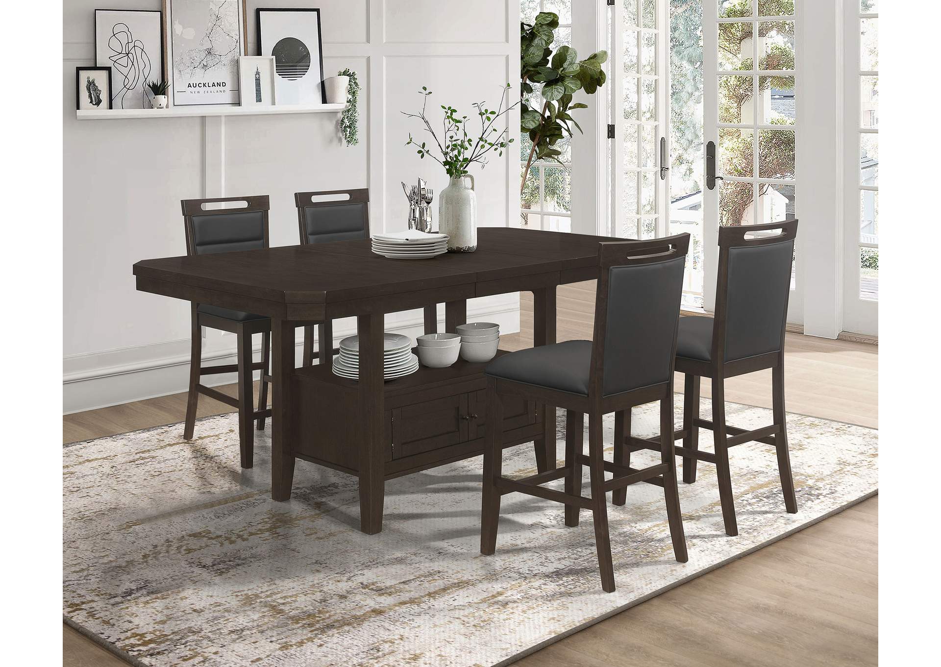 COUNTER HT TABLE 5 PC SET,Coaster Furniture