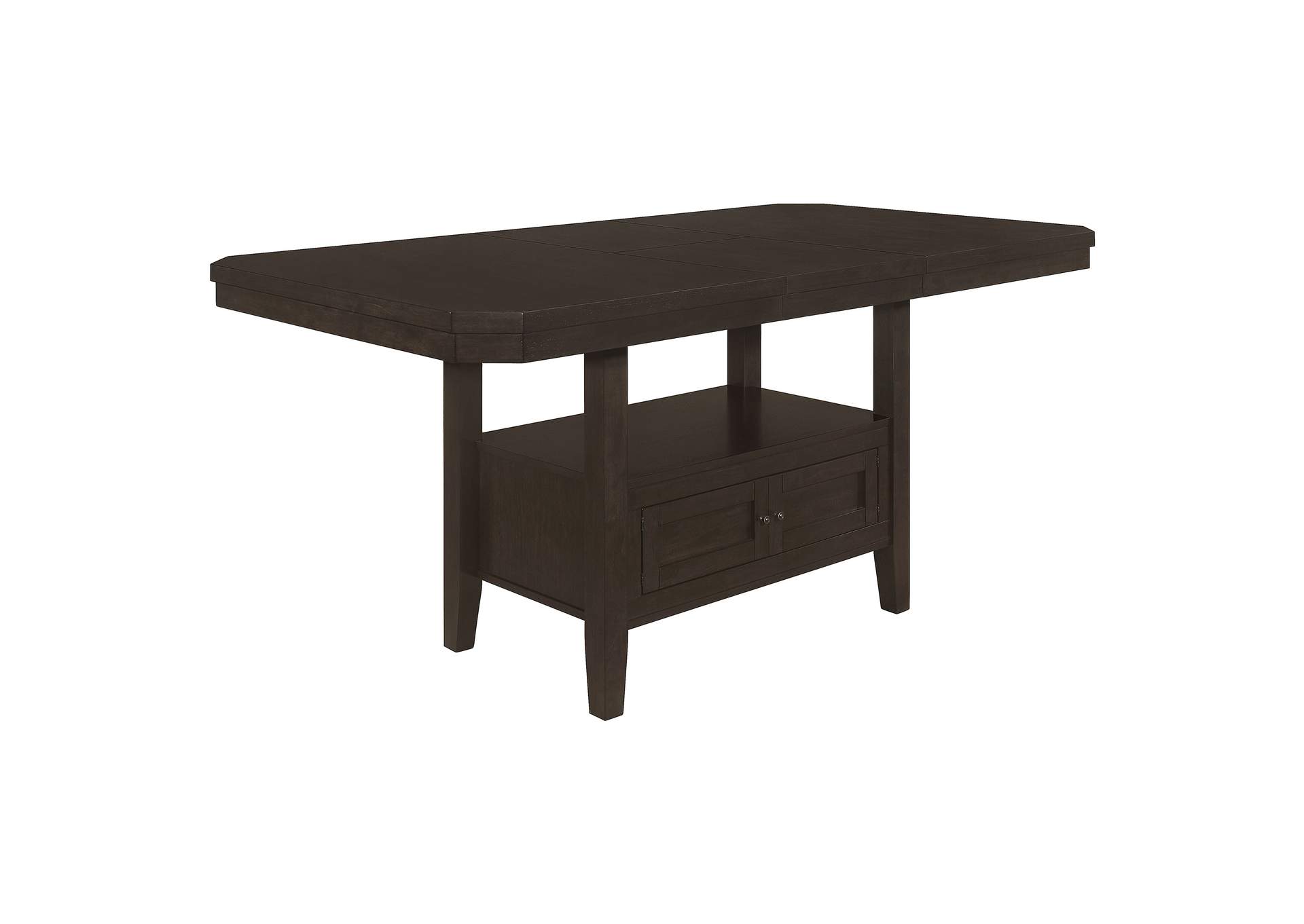 Prentiss Extendable Rectangular Counter Height Table with Butterfly Leaf Cappuccino,Coaster Furniture