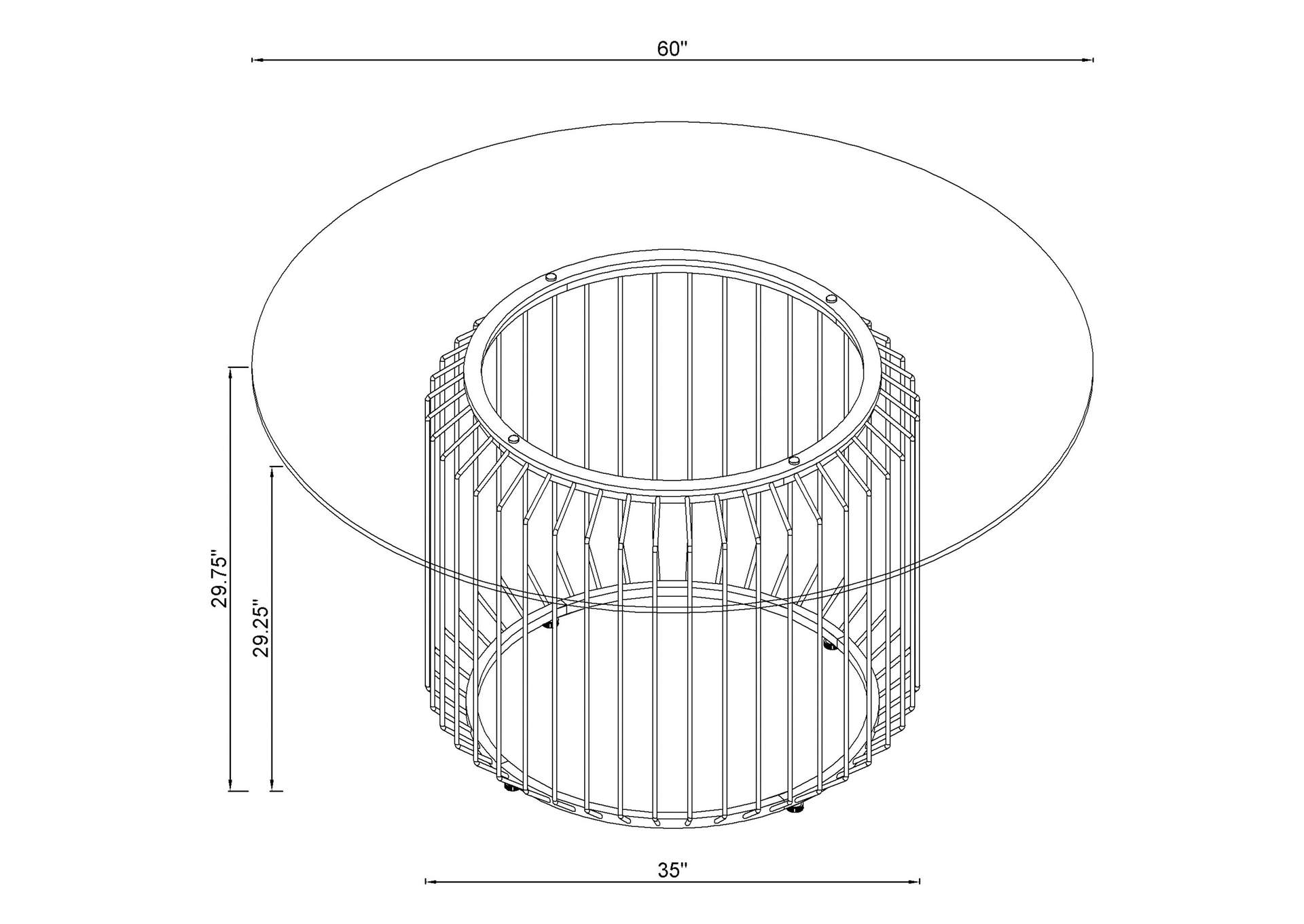 5 PC DINING SET,Coaster Furniture