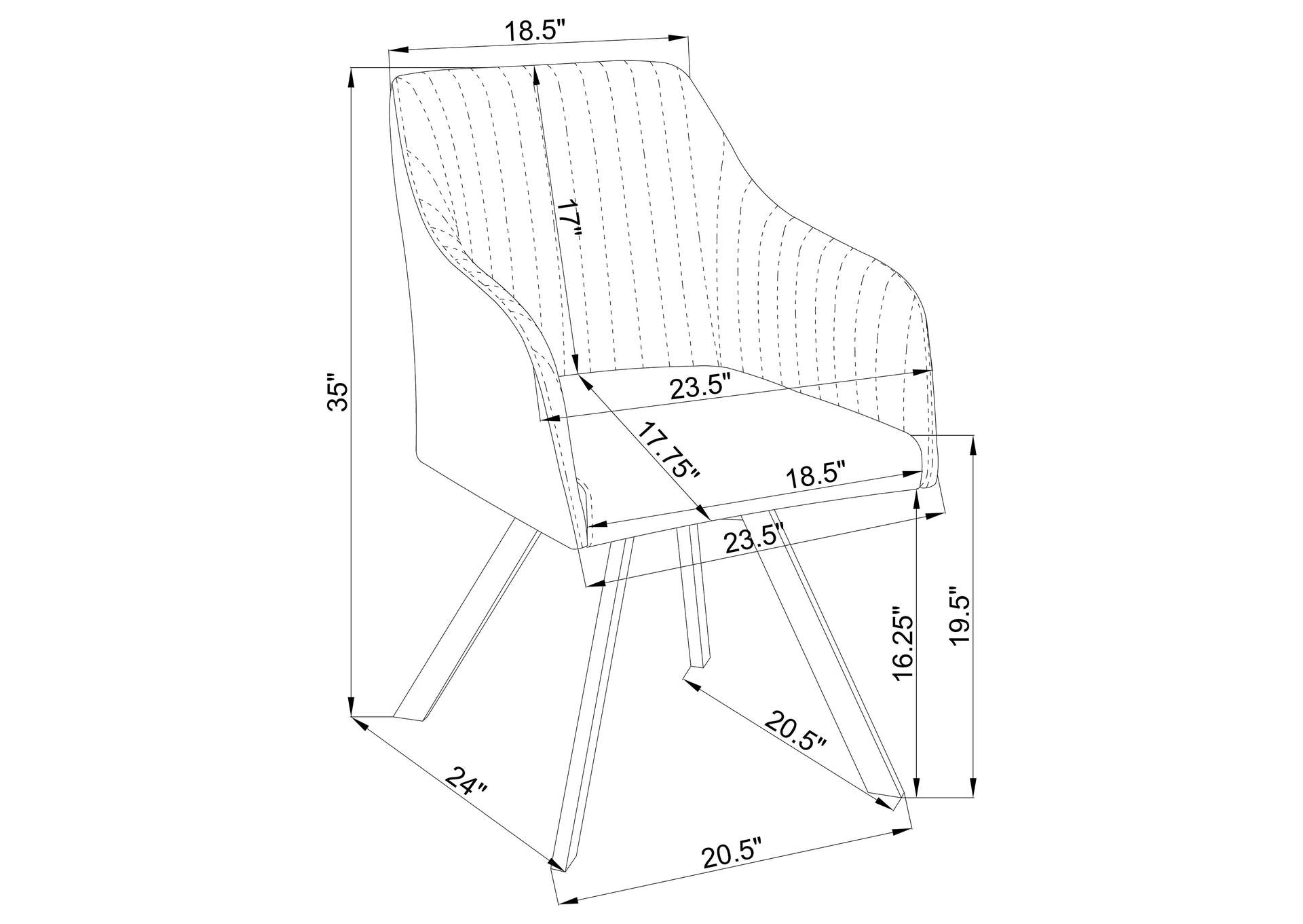 5 PC DINING SET,Coaster Furniture