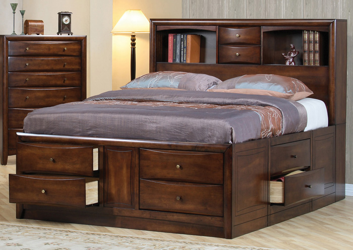 Hillary Walnut Queen Bed,ABF Coaster Furniture