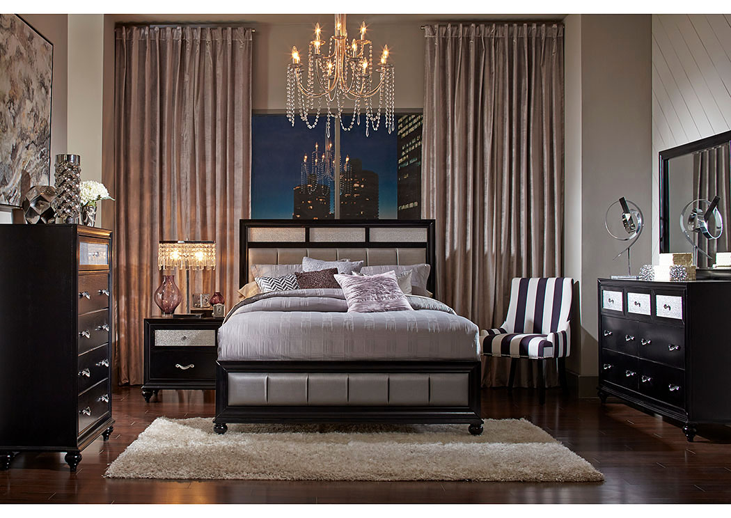 Barzini Black California King Bed,ABF Coaster Furniture