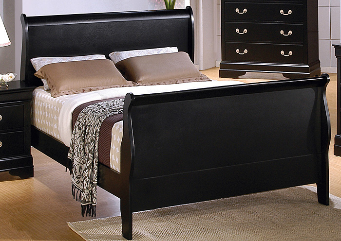 Louis Philippe Black King Bed,ABF Coaster Furniture