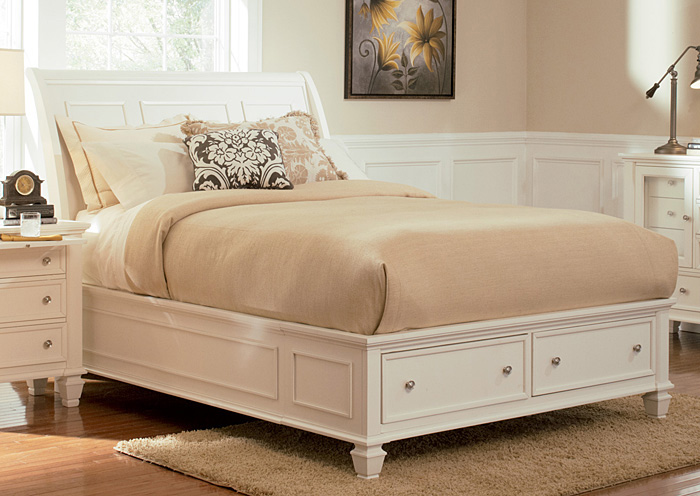 Sandy Beach White California King Bed,ABF Coaster Furniture