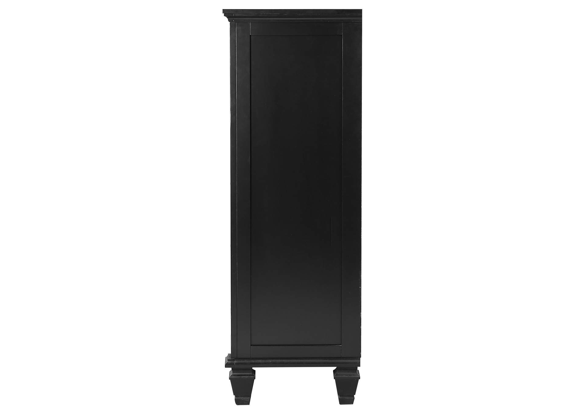 Sandy Beach 5-drawer Chest Black,Coaster Furniture