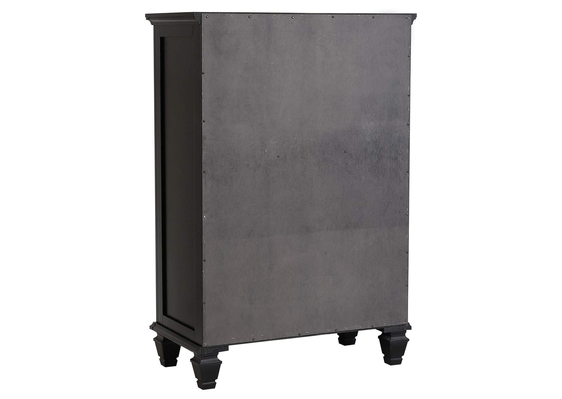 Sandy Beach 5-drawer Chest Black,Coaster Furniture