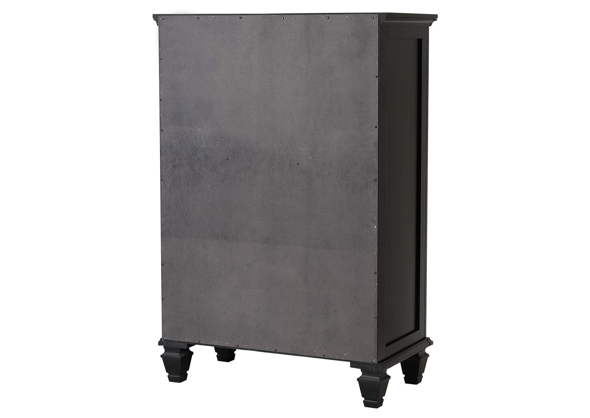 Sandy Beach 5-drawer Chest Black,Coaster Furniture