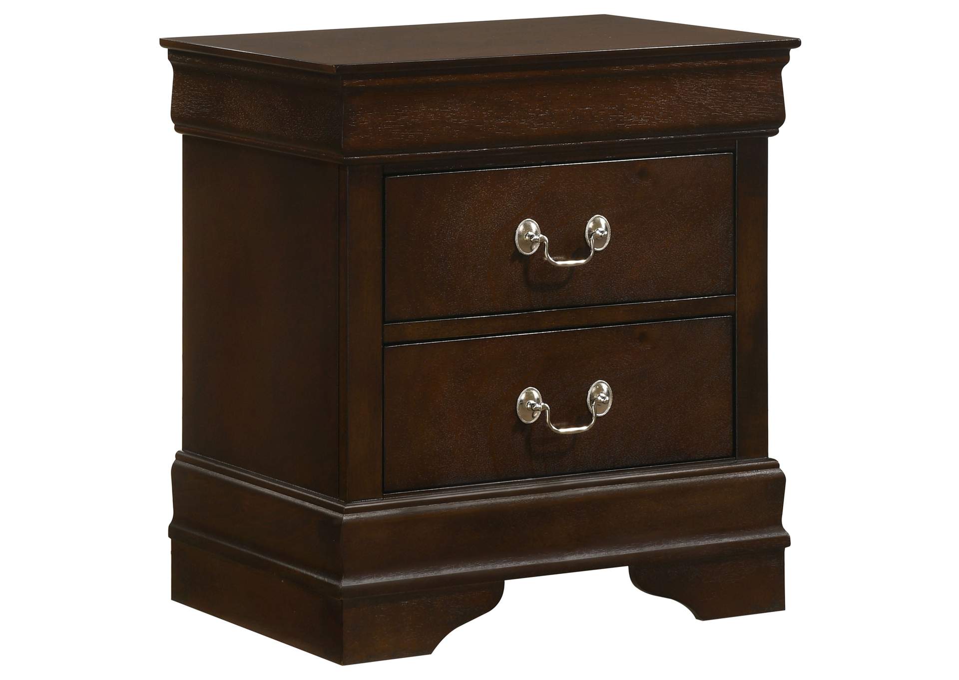 Louis Philippe 2-drawer Nightstand Cappuccino,Coaster Furniture