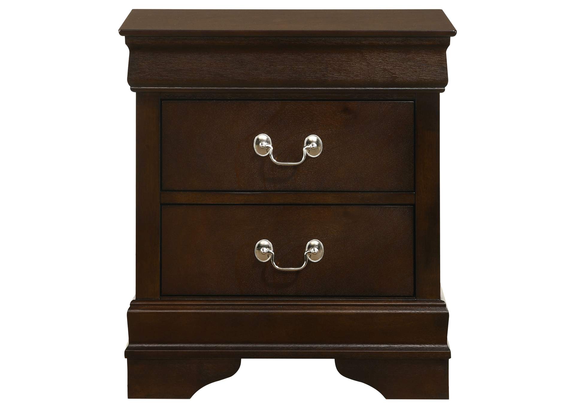 Louis Philippe 2-drawer Nightstand Cappuccino,Coaster Furniture