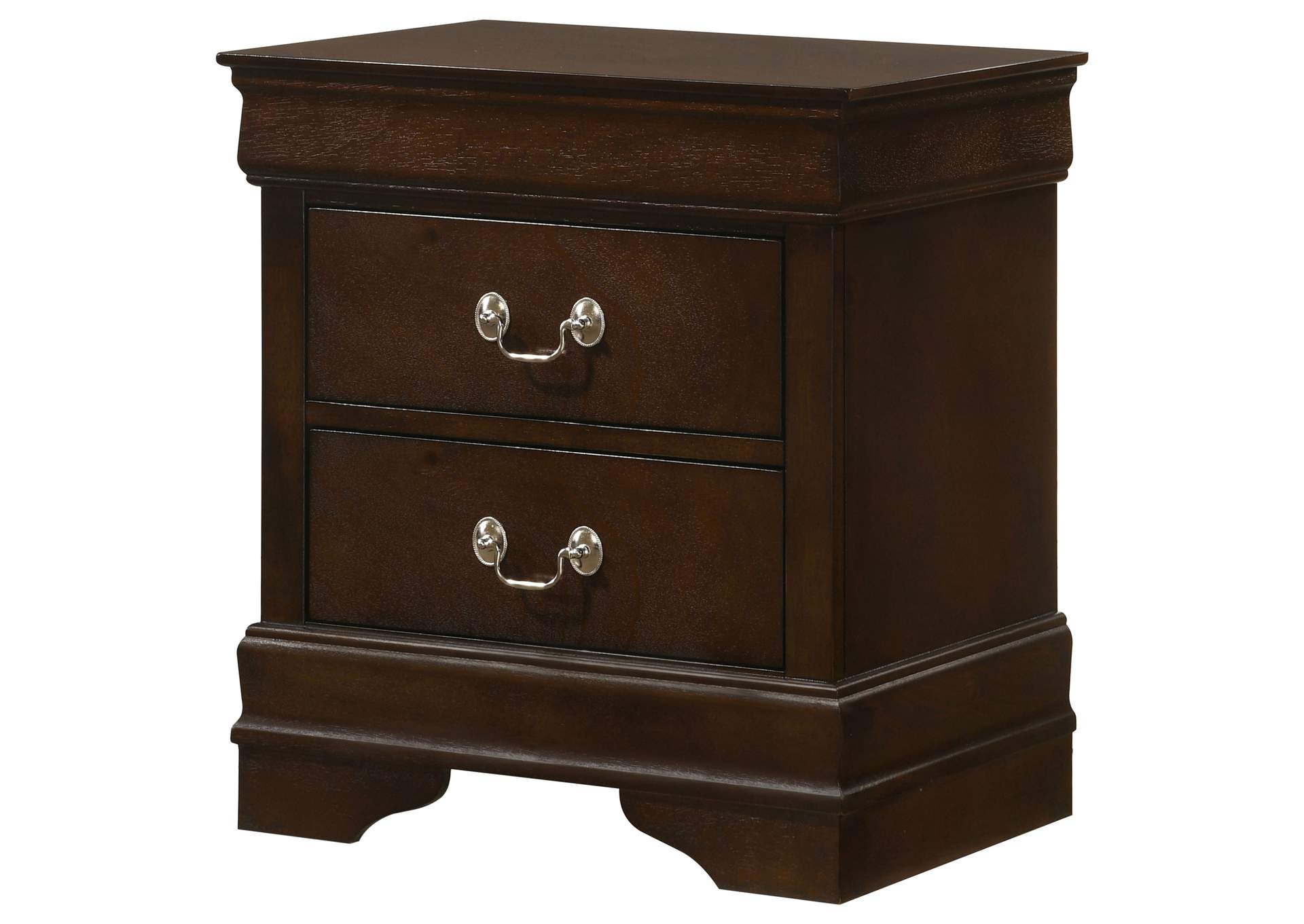 Louis Philippe 2-drawer Nightstand Cappuccino,Coaster Furniture