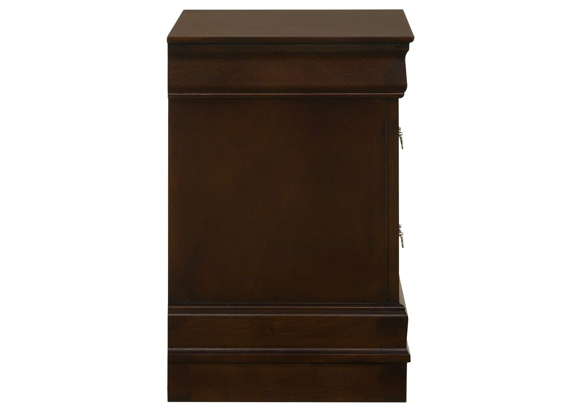 Louis Philippe 2-drawer Nightstand Cappuccino,Coaster Furniture