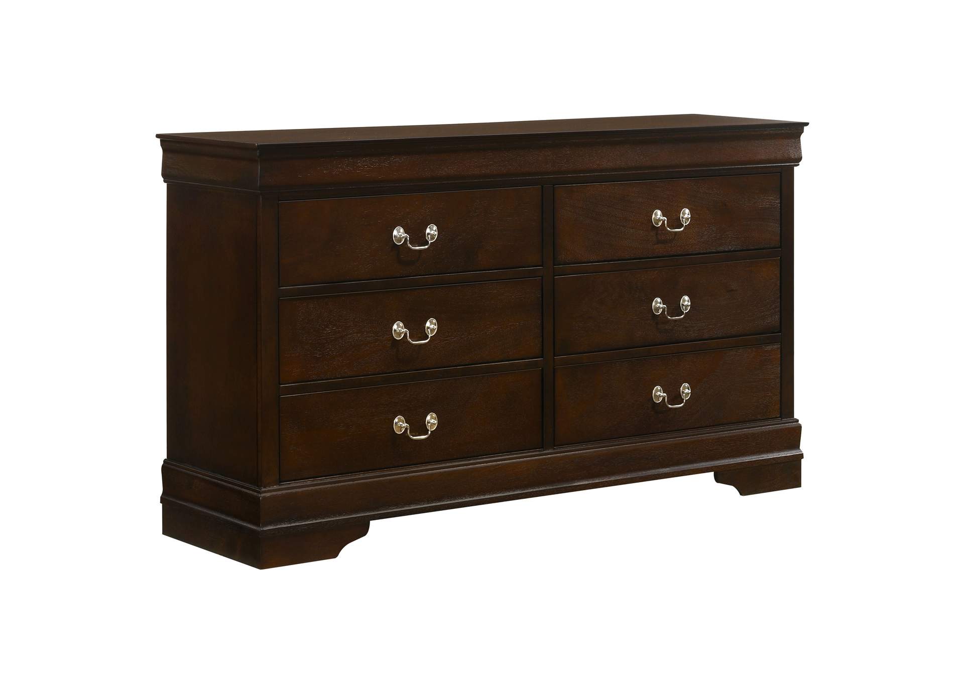 Louis Philippe 6-drawer Dresser Cappuccino,Coaster Furniture