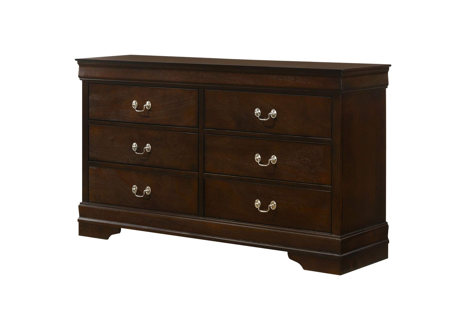 Louis Philippe 6-drawer Dresser Cappuccino,Coaster Furniture