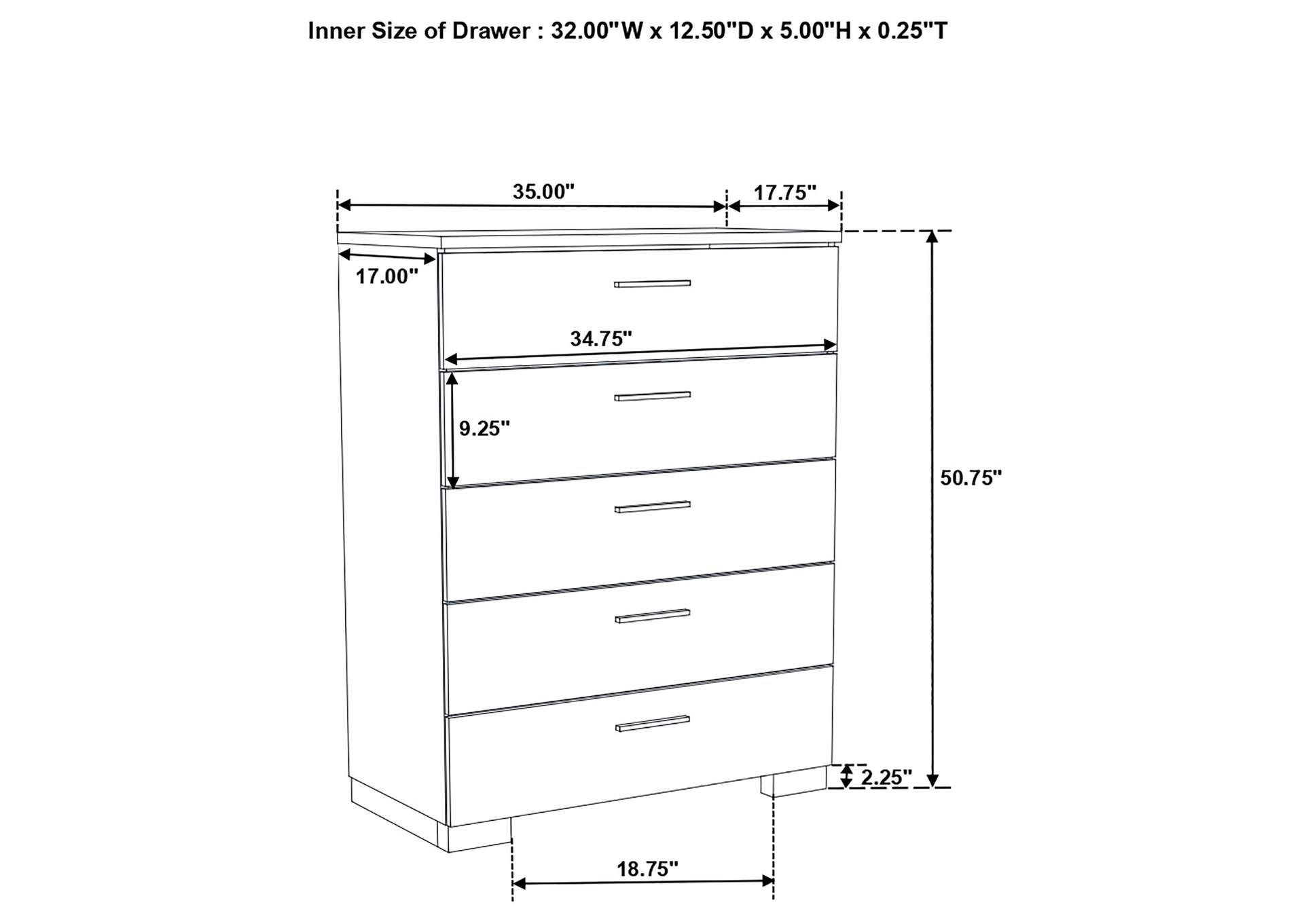 TWIN BED 5 PC SET,Coaster Furniture