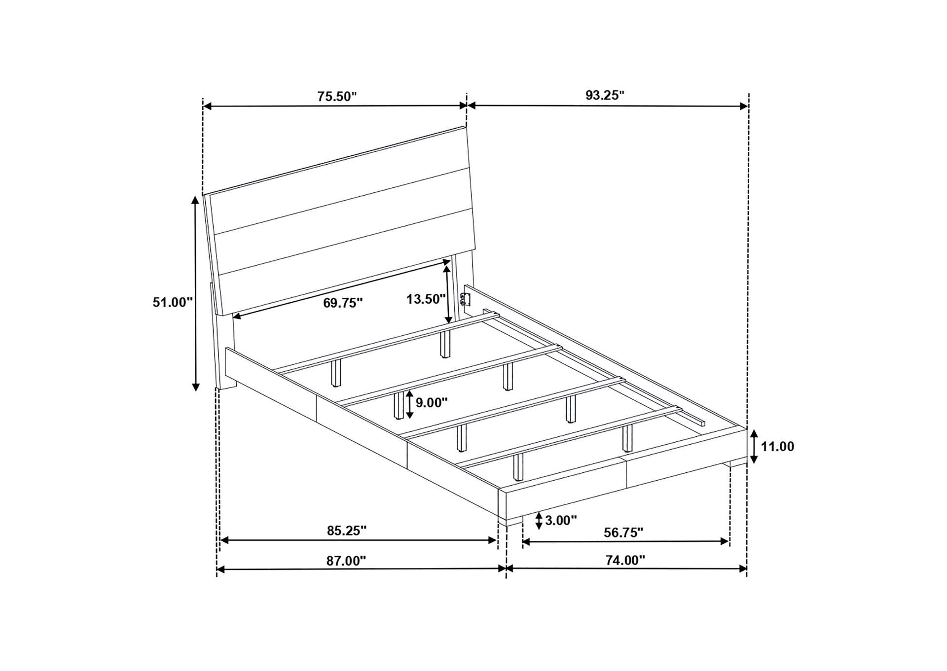 CALIFORNIA KING BED 4 PC SET,Coaster Furniture