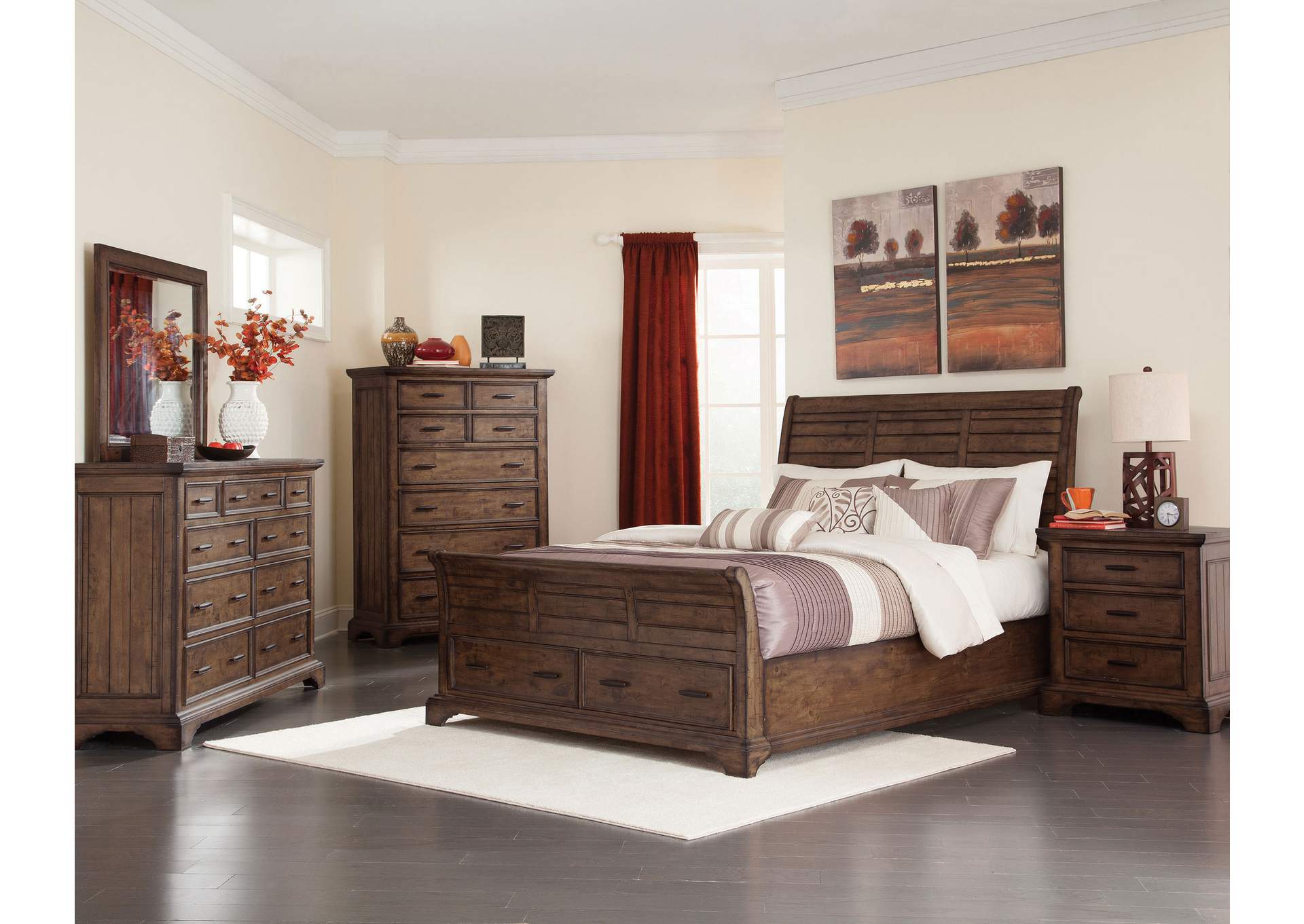 Elk Grove Storage Bedroom Set Vintage Bourbon,Coaster Furniture