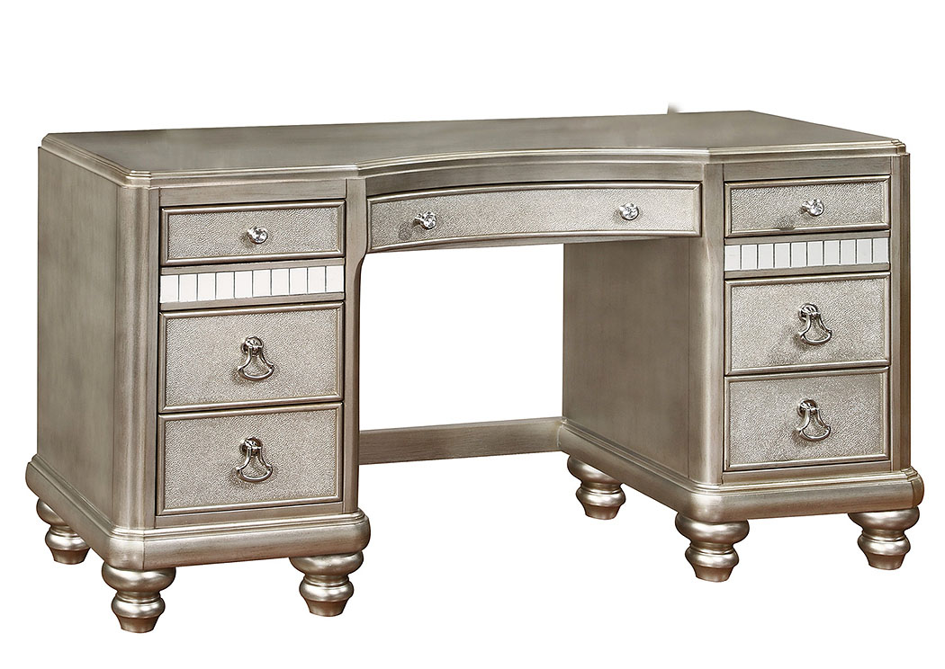 Metallic Platinum Vanity Desk,ABF Coaster Furniture