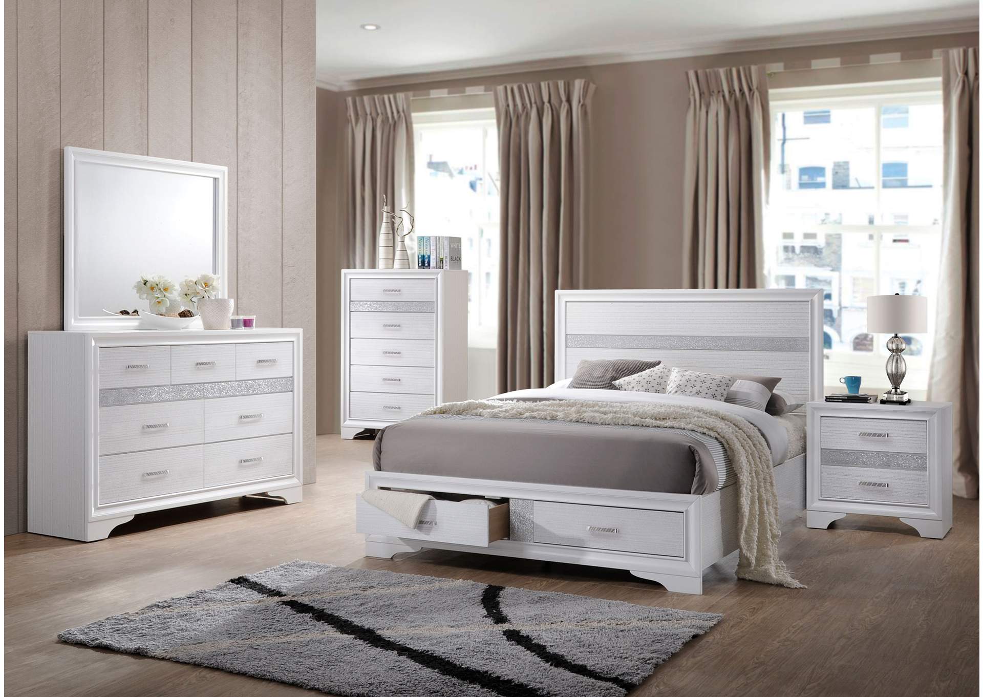 Miranda Platform Storage Bedroom Set,Coaster Furniture